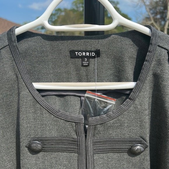 New Torrid charcoal grey jacket - Picture 9 of 15